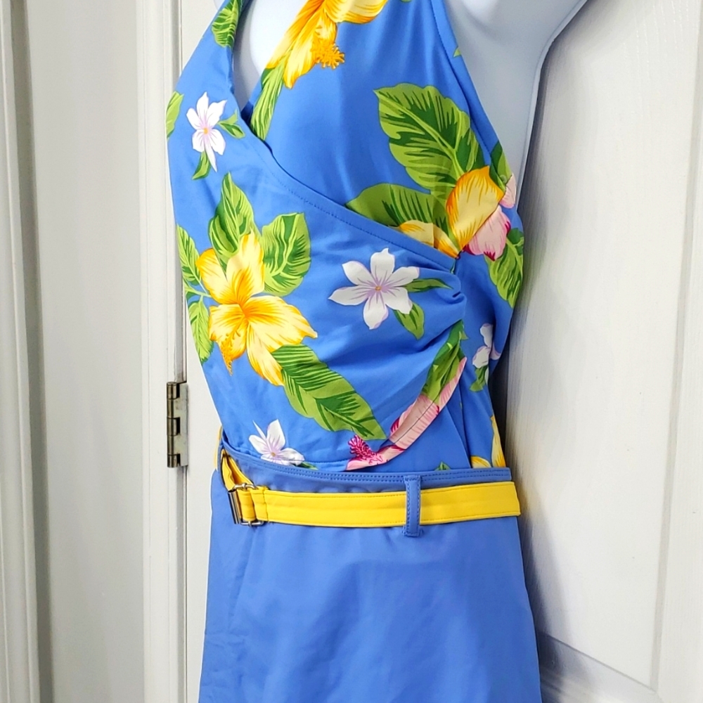 Ralph Lauren & Jantzen size 16 one piece swimsuit and matching cover-up - Picture 15 of 16